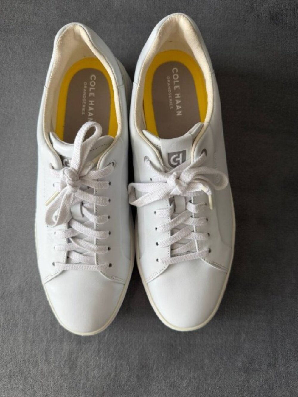 Cole Haan GrandPro Topspin Women’s White Leather Sneakers Size 11B Lace Up Casua